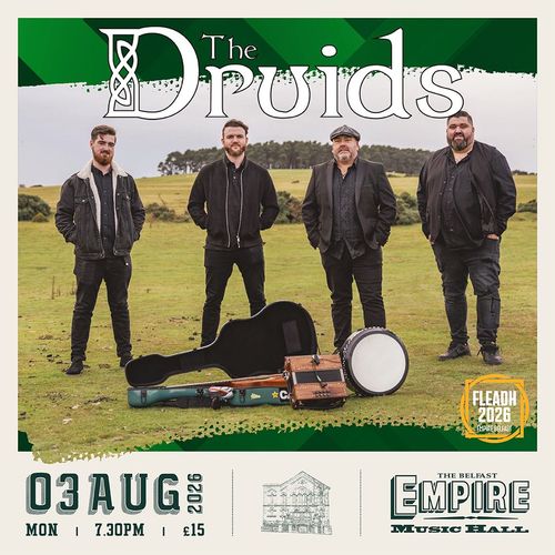 The Druids at Empire Music Hall on 3 August 2026 gig poster