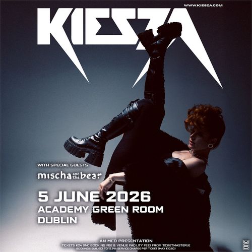 Kiesza Mischa and the Bear at Academy Green Room on 5 June 2026 gig poster