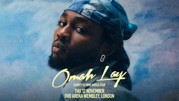 Omah Lay - Clarity of Mind World Tour Omah Lay at OVO Arena Wembley on 12 November 2026 gig poster