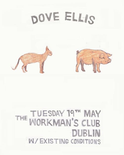 DOVE ELLIS Existing Conditions at The Workman's Club on 19 May 2026 gig poster