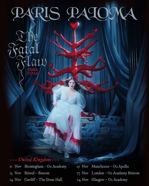Paris Paloma - The Fatal Flaw Tour 2026 Paris Paloma november 2026 tour poster