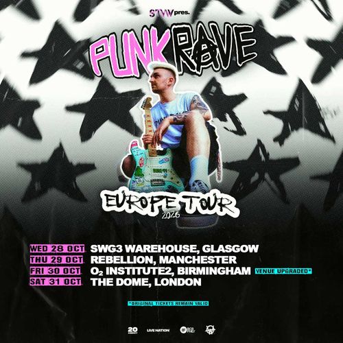 Punk Rave Europe Tour 2026 Punk Rave october 2026 tour poster