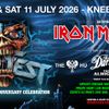 Eddie Test - The Ultimate 50th Anniversary Celebration Iron Maiden, The HU, The Almighty, Airbourne, Eddie Test, The Darkness gig poster