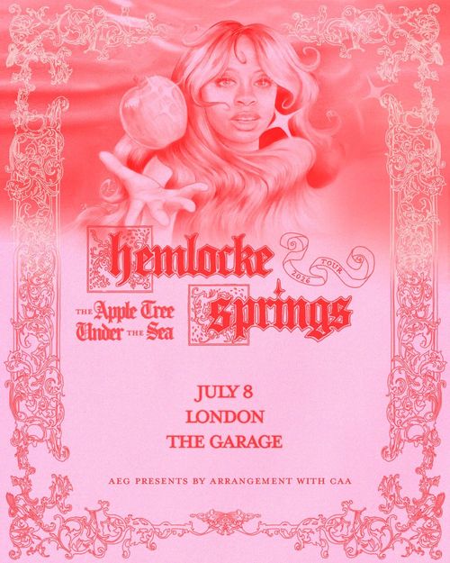 Hemlocke Springs - The Apple Tree Under the Sea Tour hemlocke springs at The Garage on 8 July 2026 gig poster