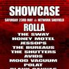 THE INDIE SHOWCASE ROLLA, JESSOPS, THE SHUTTERS, POLAT, MOOD VACUUM, THE BUREAUS, Sunchaser, AVIDS, Honey Motel, Blank Canvas, Sway Dasafo gig poster