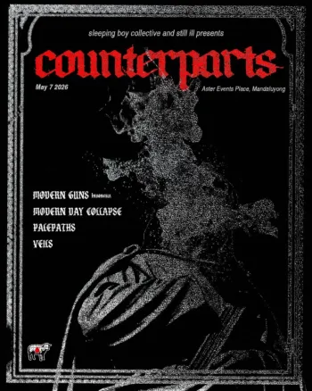 counterparts The Veils, PALEPATHS, MODERN GUNS, MODERN DAY COLLAPSE at The Aster Events Place on 7 May 2026 gig poster