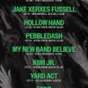 Brudenell Presents Kiwi Jr., Jake Xerxes Fussell, Ebbb, Hollow Hand, Pebbledash, Yard Act, My New Band Believe, The Magic Numbers gig poster