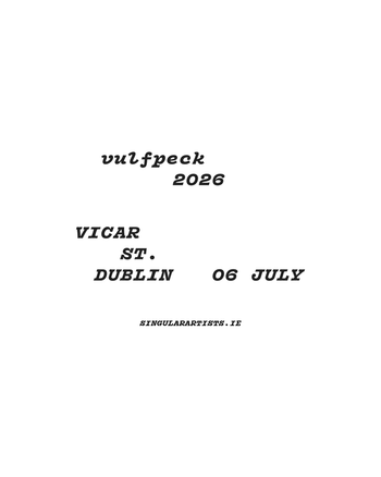 vulfpeck 2026 Vulfpeck at Vicar St. on 6 July 2026 gig poster