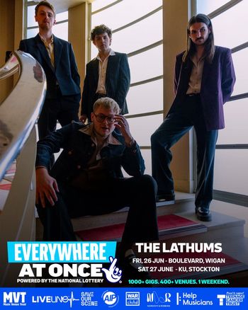 The Lathums at Boulevard on 26 June 2026 gig poster