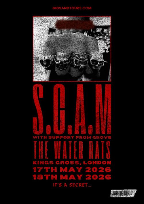 S.C.A.M with support from Grove Grove, Scam may 2026 tour poster