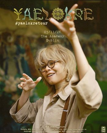 YAELOKRE #yaelokretour Yaelokre at The Academy on 3 November 2026 gig poster
