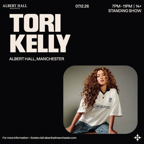 TORI KELLY at Albert Hall on 7 December 2026 gig poster