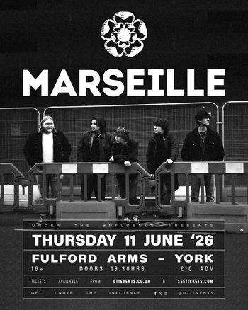 MARSEILLE at FULFORD ARMS on 11 June 2026 gig poster