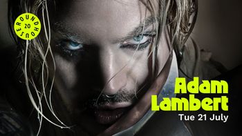 Adam Lambert at Roundhouse on 21 July 2026 gig poster