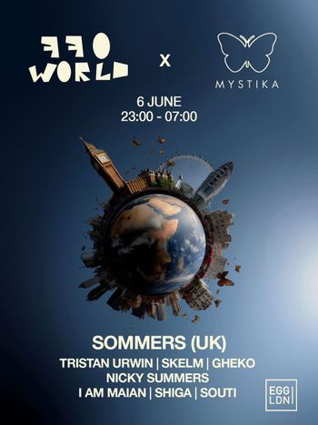 SOMMERS (UK) I AM MAIAN, GHEKO, SOUTI, TRISTAN URWIN, Nicky Summers, SHIGA, SOMMERS, Skelm at EGG LDN on 6 June 2026 gig poster