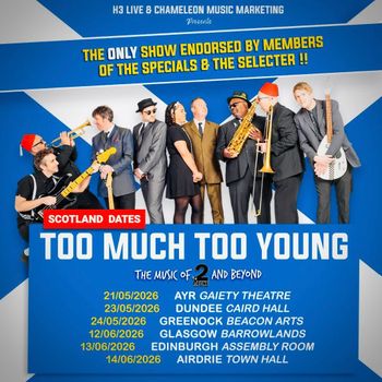 Too Much Too Young - The Music of 2 Tone and Beyond Too Much Too Young at Beacon Arts on 24 May 2026 gig poster