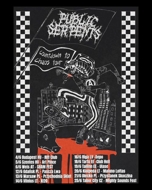 Public Disgrace - Countdown to Chaos Tour Public Disgrace june 2026 tour poster