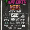 BAY DAYS 2026 Grudge, Tayne, Wrath, Space Pistol, Mother Vulture, The Grey, Stitched, PENGSHUI, Uridium, REGICIDES, MASSTIFF, BEYOND FATHOMING, RAPID IT, ERAS END, OKAY YOU WIN, VIKING SKULL, HEARING TESTS, House of Serpents, R.A.D, Infex, Apollo gig poster