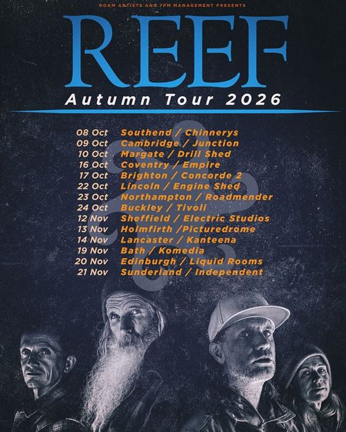 REEF Autumn Tour 2026 REEF october 2026 to november 2026 tour poster