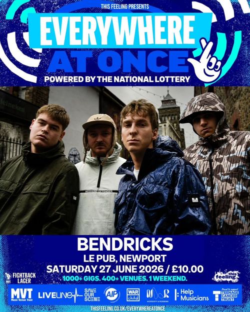 BENDRICKS at LE PUB on 27 June 2026 gig poster