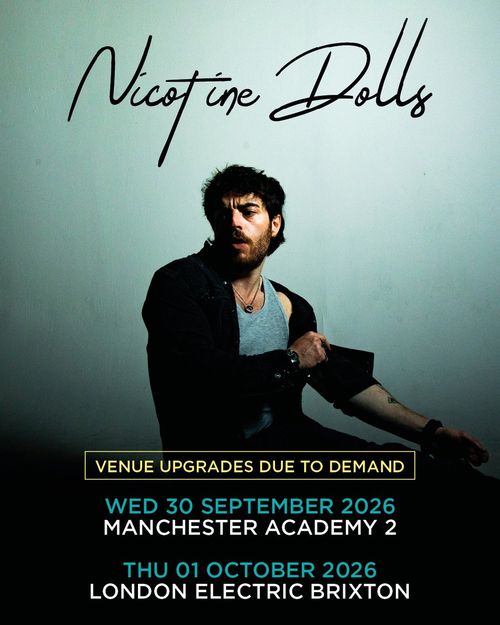 Nicotine Dolls september 2026 to october 2026 tour poster