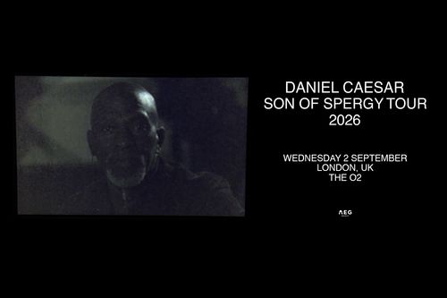 DANIEL CAESAR - SON OF SPERGY TOUR 2026 Daniel Caesar at THE O2 on 2 September 2026 gig poster