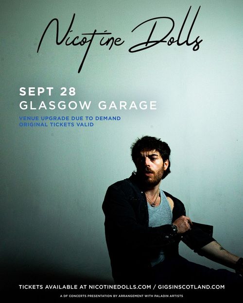 Nicotine Dolls at Glasgow Garage on 28 September 2026 gig poster