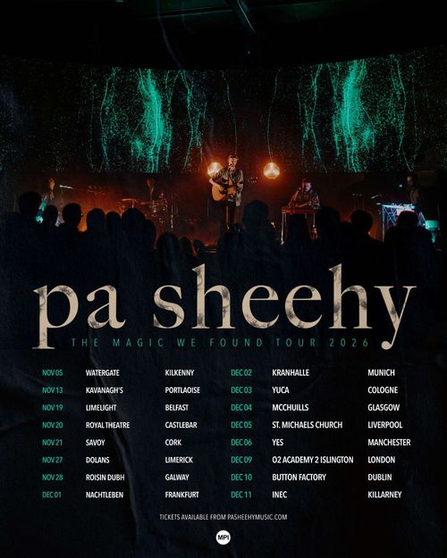 pa sheehy - The Magic We Found Tour 2026 pa sheehy november 2026 to december 2026 tour poster