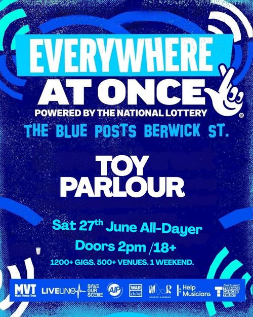 TOY PARLOUR at The Blue Posts on 27 June 2026 gig poster