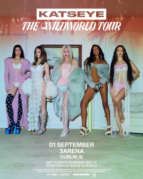 KATSEYE - THE WILDWORLD TOUR KATSEYE at 3ARENA on 1 September 2026 gig poster