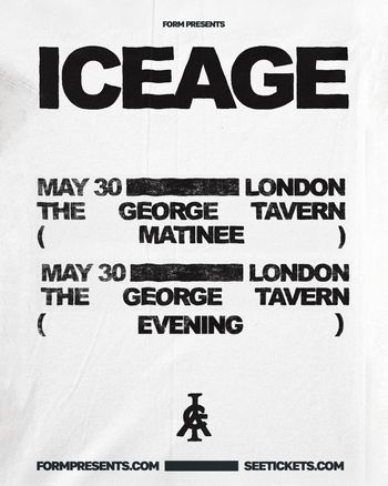 ICEAGE may 2026 tour poster