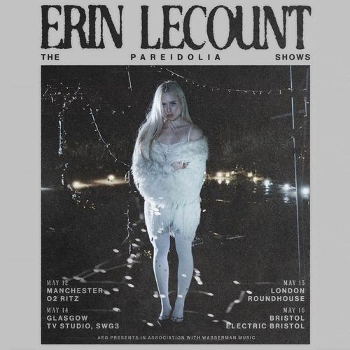 Erin LeCount The Pareidolia Shows Erin LeCount may 2026 tour poster
