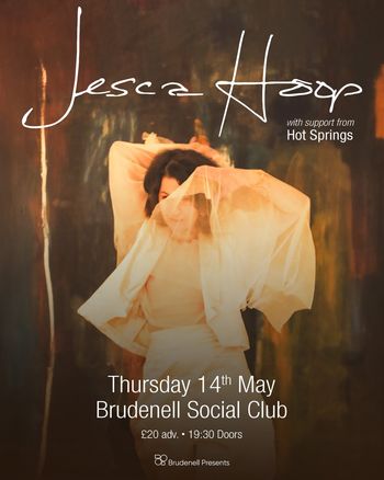 Jesca Hoop with support from Hot Springs Jesca Hoop, Hot Springs at Brudenell Social Club on 14 May 2026 gig poster