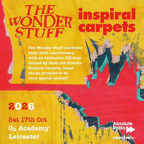THE WONDER STUFF Inspiral Carpets at O2 Academy on 17 October 2026 gig poster