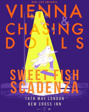 VIENNA & CHASING DOLLS Chasing Dolls, Vienna, Scadenza, Sweet Fish at New Cross Inn on 14 May 2026 gig poster
