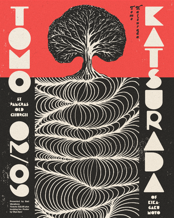 Tomo Katsurada at St Pancras Old Church on 2 September 2026 gig poster