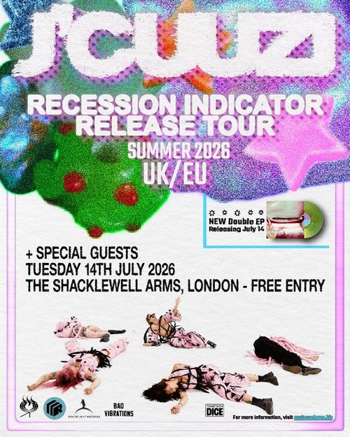 J'CUZ - Recession Indicator Release Tour J'CUZ at The Shacklewell Arms on 14 July 2026 gig poster