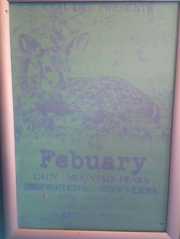 Febuary Imsorryemil, Sevy Verna, mountain peaks, CADY at New Cross Inn on 21 June 2026 gig poster
