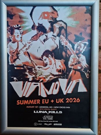 VIRANOVA - SUMMER EU + UK 2026 Luna Kills, VIRANOVA at New Cross Inn on 1 August 2026 gig poster