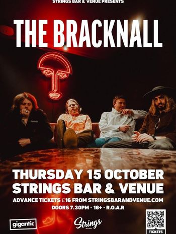 THE BRACKNALL at STRINGS BAR & VENUE on 15 October 2026 gig poster