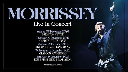 MORRISSEY Live In Concert Morrissey december 2026 tour poster
