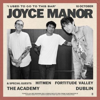 JOYCE MANOR Fortitude Valley, The Hitmen at THE ACADEMY on 10 October 2026 gig poster