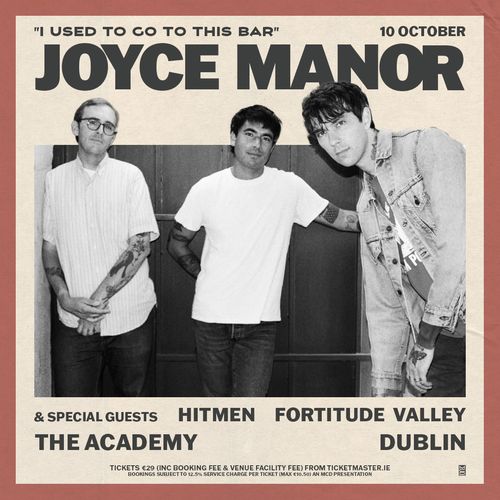 JOYCE MANOR Fortitude Valley, The Hitmen at THE ACADEMY on 10 October 2026 gig poster