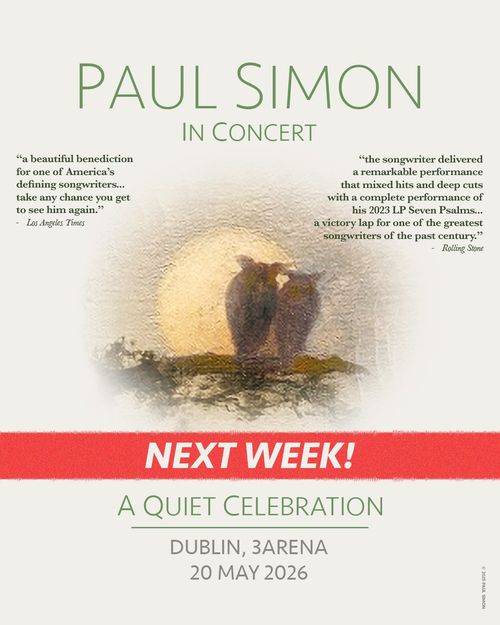PAUL SIMON In Concert Paul Simon at 3arena on 20 May 2026 gig poster