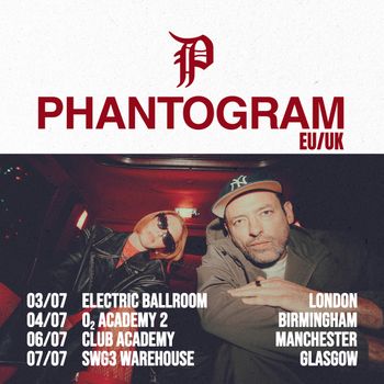 PHANTOGRAM EU/UK Phantogram july 2026 tour poster