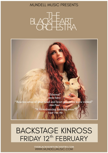 THE BLACKHEART ORCHESTRA at Backstage on 12 February 2026 gig poster