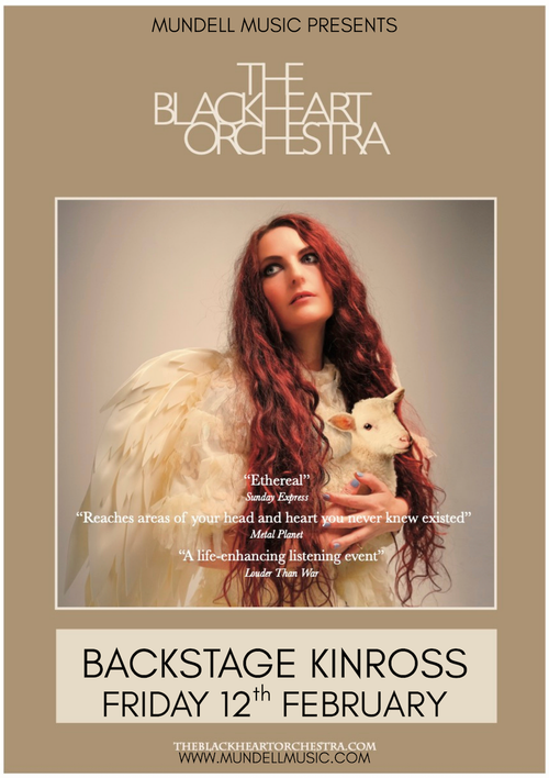 THE BLACKHEART ORCHESTRA at Backstage on 12 February 2026 gig poster