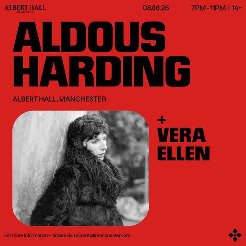 ALDOUS HARDING Vera Ellen at ALBERT HALL on 8 June 2026 gig poster