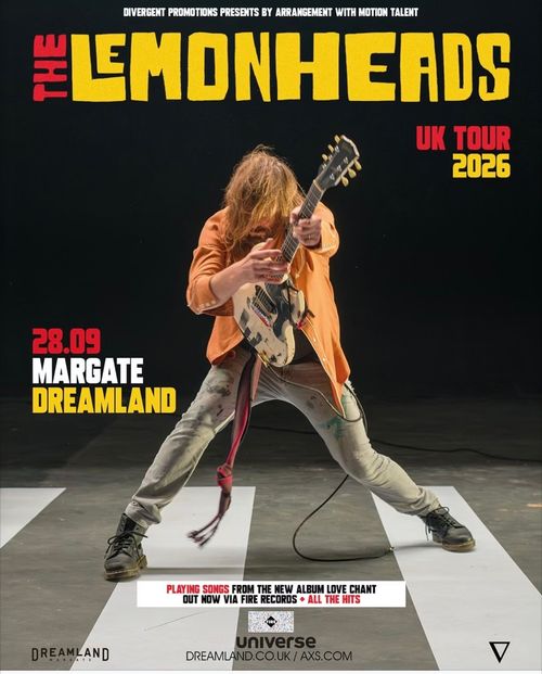 THE LEMONHEADS UK TOUR 2026 The Lemonheads at Dreamland on 28 September 2026 gig poster