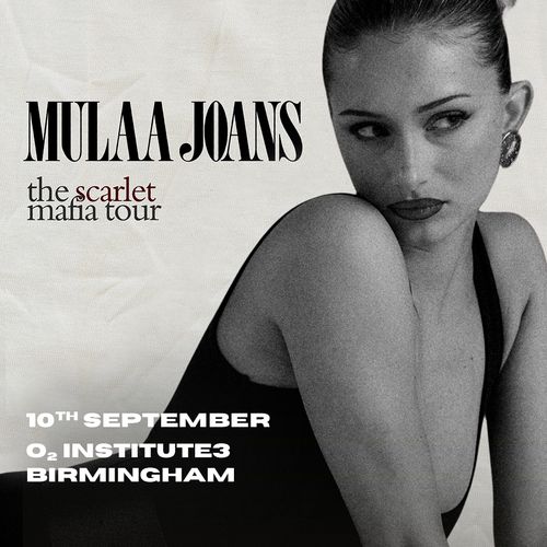 MULAA JOANS - the scarlet mafia tour MULAA JOANS at O2 INSTITUTE3 on 10 September 2026 gig poster